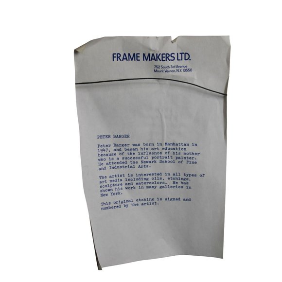 The Bicycle Framed Print by Peter Barger - Signed - Picture 7 of 7